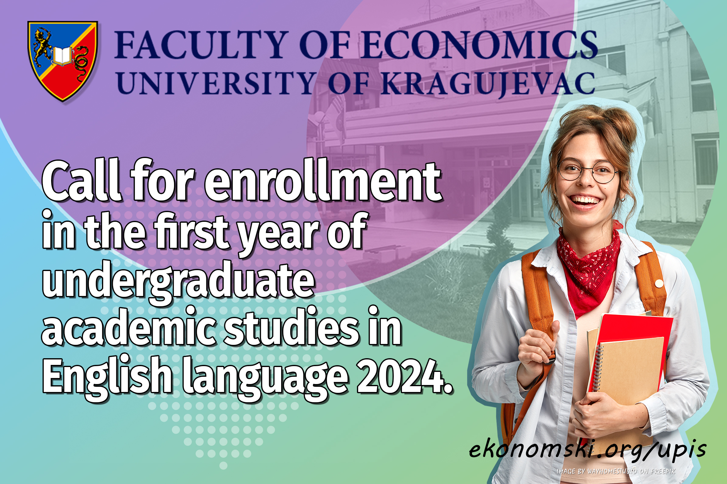 Call for enrollment in the first year of undergraduate academic studies in English language 2024